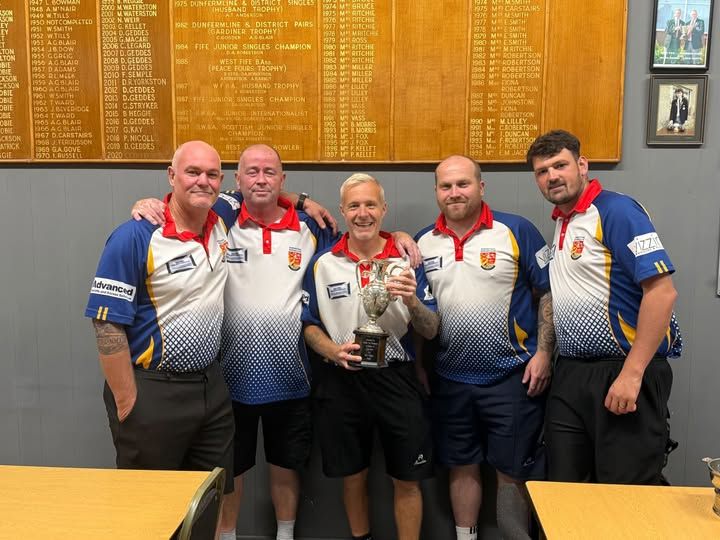 West Fife 2026 Top 5 Winners L-R N Walker, I McLean, D Junor, R Cunningham, J Pearce